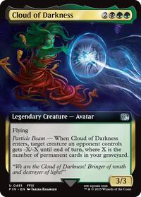 Magic: The Gathering Single - Final Fantasy - Cloud of Darkness (Extended Art) - Uncommon/0481 - Lightly Played
