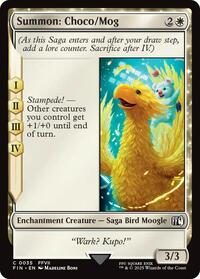 Magic: The Gathering Single - Final Fantasy - Summon: Choco/Mog - FOIL Common/0035 - Lightly Played