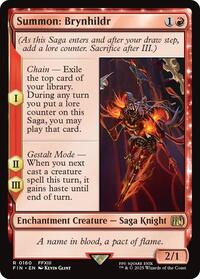 Magic: The Gathering Single - Final Fantasy - Summon: Brynhildr - FOIL Rare/0160 - Lightly Played