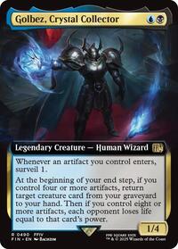 Magic: The Gathering Single - Final Fantasy - Golbez, Crystal Collector (Extended Art) - Rare/0490 - Lightly Played
