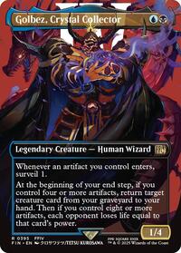 Magic: The Gathering Single - Final Fantasy - Golbez, Crystal Collector (Borderless) - FOIL Rare/0395 - Lightly Played