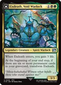 Magic: The Gathering Single - Final Fantasy - Exdeath, Void Warlock - FOIL Uncommon/0220 - Lightly Played