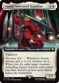 Magic: The Gathering Single - Commander: Final Fantasy - Auron, Venerated Guardian (Extended Art) - Rare/0130 - Lightly Played