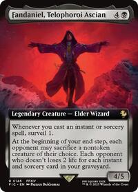 Magic: The Gathering Single - Commander: Final Fantasy - Fandaniel, Telophoroi Ascian (Extended Art) - Rare/0146 - Lightly Played
