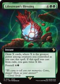Magic: The Gathering Single - Commander: Final Fantasy - Lifestream's Blessing (Extended Art) - Rare/0122 - Lightly Played