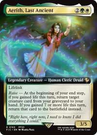 Magic: The Gathering Single - Commander: Final Fantasy - Aerith, Last Ancient (Extended Art) - Rare/0163 - Lightly Played