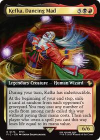 Magic: The Gathering Single - Commander: Final Fantasy - Kefka, Dancing Mad (Extended Art) - Rare/0174 - Lightly Played
