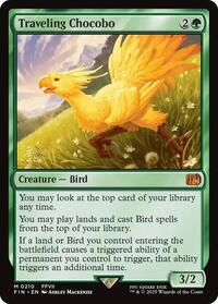 Magic: The Gathering Single - Final Fantasy - Traveling Chocobo - PRE-RELEASE Mythic/0210 - Lightly Played