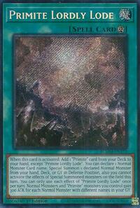 Yu-Gi-Oh! YuGiOh Single - Battles of Legend: Monster Mayhem - Primite Lordly Lode - Secret Rare/BLMM-EN172 - Lightly Played