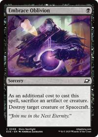 Magic: The Gathering Single - Edge of Eternities -Embrace Oblivion - FOIL Common/0098 - Lightly Played