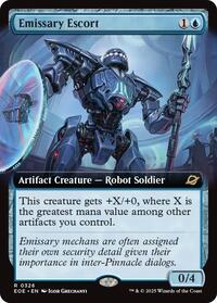 Magic: The Gathering Single - Edge of Eternities - Emissary Escort (Extended Art) - Rare/0326 - Lightly Played