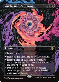 Magic: The Gathering Single - Edge of Eternities -Archenemy's Charm (Borderless) - Rare/0307 - Lightly Played