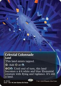 Magic: The Gathering Single - Edge of Eternities: Stellar Sights - Celestial Colonnade (0052) (Borderless) - Rare/0052 - Lightly Played