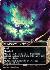 Magic: The Gathering Single - Edge of Eternities - Plains (0367) (Borderless) (Galaxy Foil) - Land/0093 - Lightly Played