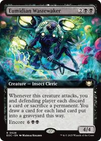 Magic: The Gathering Single - Commander: Edge of Eternities - Eumidian Wastewaker (Extended Art) - Rare/0028 - Lightly Played