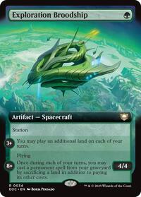 Magic: The Gathering Single - Commander: Edge of Eternities - Exploration Broodship (Extended Art) - Rare/0034 - Lightly Played