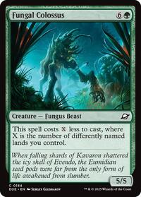 Magic: The Gathering Single -  Edge of Eternities - Fungal Colossus - FOIL Common/0184 - Lightly Played