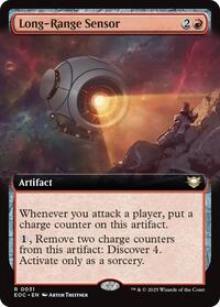Magic: The Gathering Single - Commander: Edge of Eternities - Long-Range Sensor (Extended Art) - Rare/0031 - Lightly Played