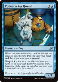 Magic: The Gathering Single - Edge of Eternities - Codecracker Hound - FOIL Common/0050 - Lightly Played