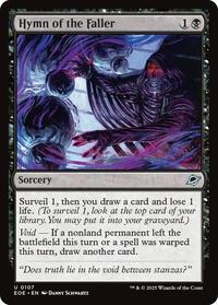 Magic: The Gathering Single - Edge of Eternities - Hymn of the Faller - FOIL Uncommon/0107 - Lightly Played