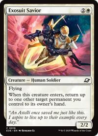 Magic: The Gathering Single - Edge of Eternities - Exosuit Savior - FOIL Common/0016 - Lightly Played