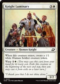 Magic: The Gathering Single - Edge of Eternities - Knight Luminary - FOIL Common/0023 - Lightly Played