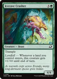 Magic: The Gathering Single - Edge of Eternities - Icecave Crasher - FOIL Common/0191 - Lightly Played
