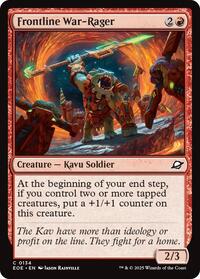 Magic: The Gathering Single -  Edge of Eternities - Frontline War-Rager - FOIL Common/0134 - Lightly Played