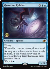 Magic: The Gathering Single - Edge of Eternities - Quantum Riddler -  PRE-RELEASE Mythic/0072 - Lightly Played
