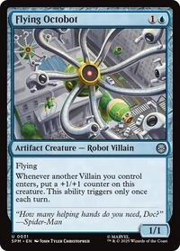 Magic: The Gathering Single - Marvel's Spider-Man - Flying Octobot - FOIL Uncommon/0031 - Lightly Played