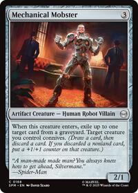 Magic: The Gathering Single - Marvel's Spider-Man - Mechanical Mobster - FOIL Common/0168 - Lightly Played