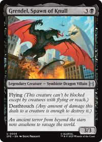 Magic: The Gathering Single - Marvel's Spider-Man: Eternal-Legal - Grendel, Spawn of Knull - FOIL Uncommon/0009 - Lightly Played