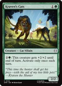 Magic: The Gathering Single - Marvel's Spider-Man - Kraven's Cats - FOIL Common/0184 - Lightly Played