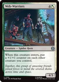 Magic: The Gathering Single - Marvel's Spider-Man - Web-Warriors - FOIL Uncommon/0159 - Lightly Played