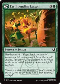 Magic: The Gathering Single - Avatar: The Last Airbender - Earthbending Lesson - FOIL Common/0176 - Lightly Played