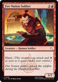 Magic: The Gathering Single - Avatar: The Last Airbender: Eternal-Legal - Fire Nation Soldier (0238) - FOIL Common/0238 - Lightly Played