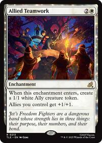 Magic: The Gathering Single - Avatar: The Last Airbender: Eternal-Legal - Allied Teamwork - FOIL Rare/0213 - Lightly Played