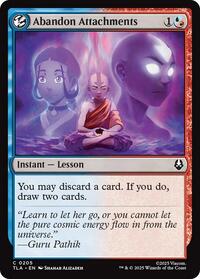 Magic: The Gathering Single - Avatar: The Last Airbender - Abandon Attachments - FOIL Common/0205 - Lightly Played