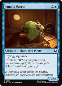 Magic: The Gathering Single - Avatar: The Last Airbender - Iguana Parrot - FOIL Common/0056 - Lightly Played