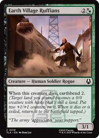 Magic: The Gathering Single - Avatar: The Last Airbender - Earth Village Ruffians - FOIL Common/0219 - Lightly Played