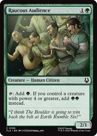Magic: The Gathering Single - Avatar: The Last Airbender - Raucous Audience - FOIL Uncommon/0190 - Lightly Played