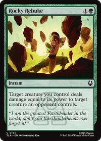 Magic: The Gathering Single - Avatar: The Last Airbender - Rocky Rebuke - FOIL Common/0193 - Lightly Played