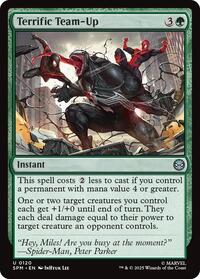 Magic: The Gathering Single - Marvel's Spider-Man - Terrific Team-Up - FOIL Uncommon/0120 - Lightly Played