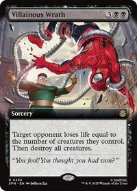 Magic: The Gathering Single - Marvel's Spider-Man - Villainous Wrath (Extended Art) - Rare/0259 - Lightly Played