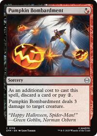 Magic: The Gathering Single - Marvel's Spider-Man - Pumpkin Bombardment - FOIL Common/0139 - Lightly Played