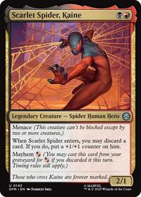 Magic: The Gathering Single - Marvel's Spider-Man - Scarlet Spider, Kaine - FOIL Uncommone/0143 - Lightly Played