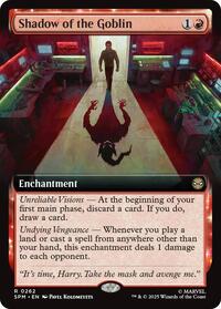 Magic: The Gathering Single - Marvel's Spider-Man - Shadow of the Goblin (Extended Art) - Rare/0262 - Lightly Played