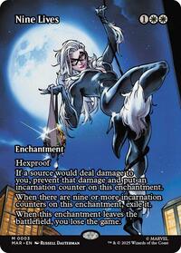 Magic: The Gathering Single - Marvel Eternal-Legal - Nine Lives (Borderless) - FOIL Mythic/0003 - Lightly Played