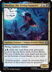 Magic: The Gathering Single - Marvel's Spider-Man - Morbius the Living Vampire - FOIL Uncommon/0137 - Lightly Played
