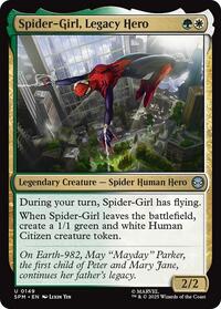 Magic: The Gathering Single - Marvel's Spider-Man - Spider-Girl, Legacy Hero - FOIL Uncommon/0149 - Lightly Played